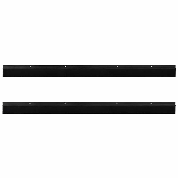 Perdele de ușă cu perii cu montare prin înșurubare 2 pcs Negru - WALTI WALTI