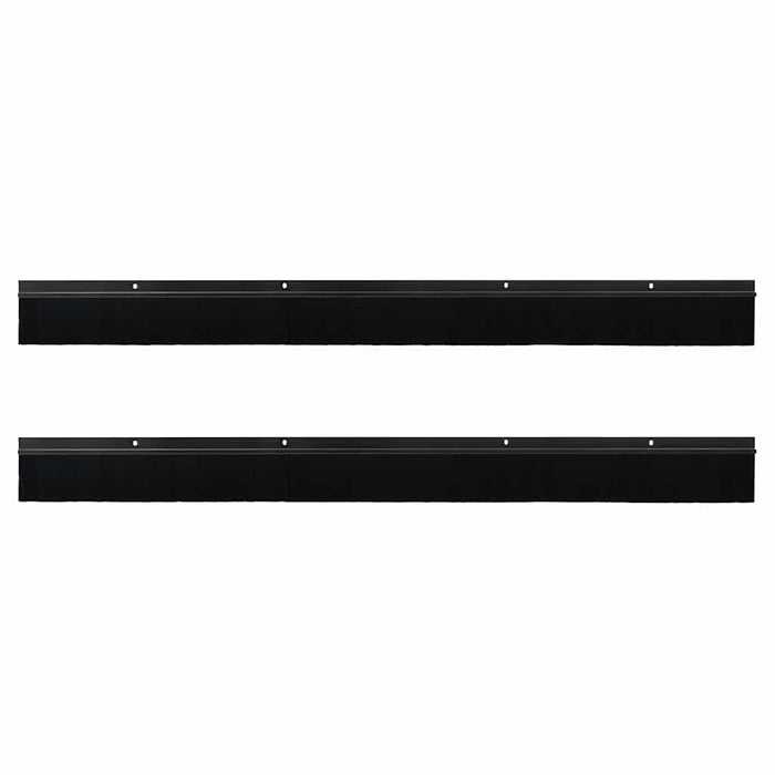 Perdele de ușă cu perii cu montare prin înșurubare 2 pcs Negru - WALTI WALTI