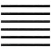 Perdele de ușă cu perii cu montare prin înșurubare 6 pcs Negru - WALTI WALTI