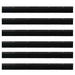 Perdele de ușă cu perii cu montare prin înșurubare 6 pcs Negru - WALTI WALTI