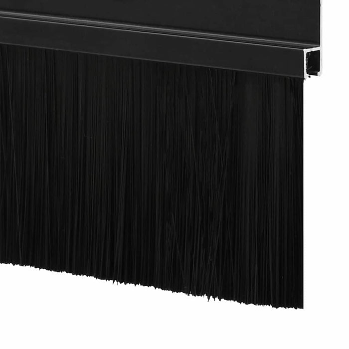 Perdele de ușă cu perii cu montare prin înșurubare 6 pcs Negru - WALTI WALTI