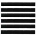 Perdele de ușă cu perii cu montare prin înșurubare 6 pcs Negru - WALTI WALTI