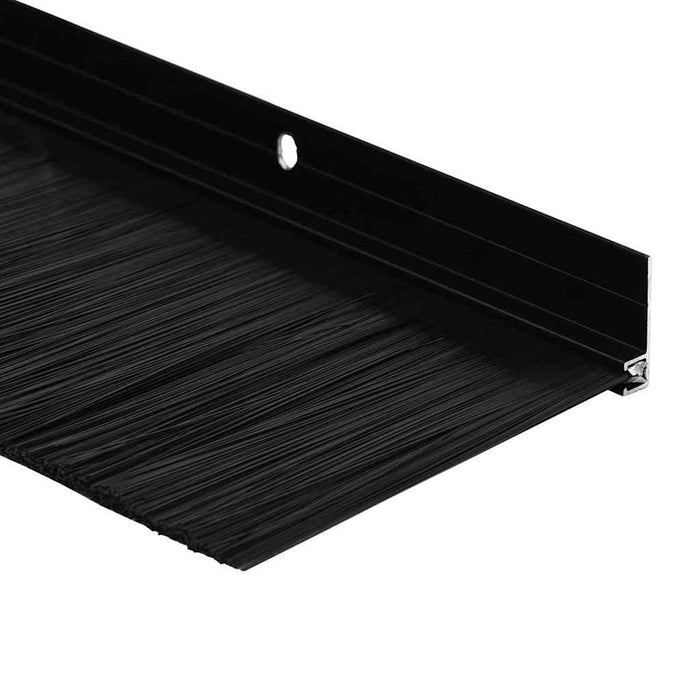 Perdele de ușă cu perii cu montare prin înșurubare 2 pcs Negru - WALTI WALTI