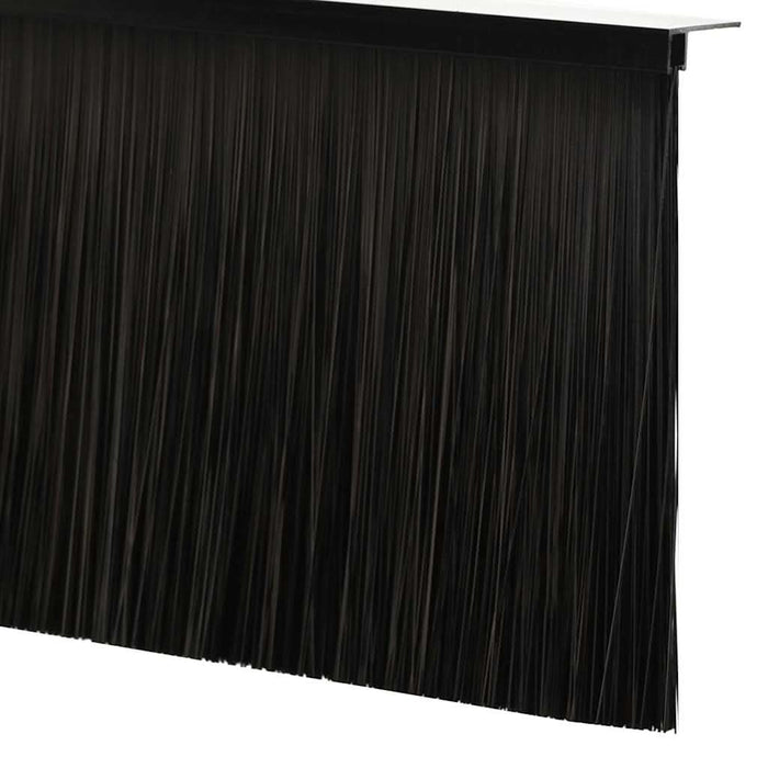Perdele de ușă cu perii cu montare prin înșurubare 6 pcs Negru - WALTI WALTI