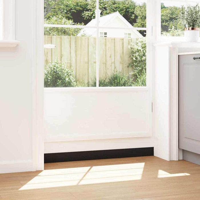 Perdele de ușă cu perii cu montare prin înșurubare 6 pcs Negru - WALTI WALTI
