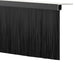 Perdele de ușă cu perii cu montare prin înșurubare 12 pcs Negru - WALTI WALTI