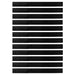 Perdele de ușă cu perii cu montare prin înșurubare 12 pcs Negru - WALTI WALTI