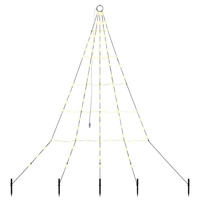Brad de Crăciun LED cu 112 LED Alb cald 511 cm Metal - WALTI WALTI