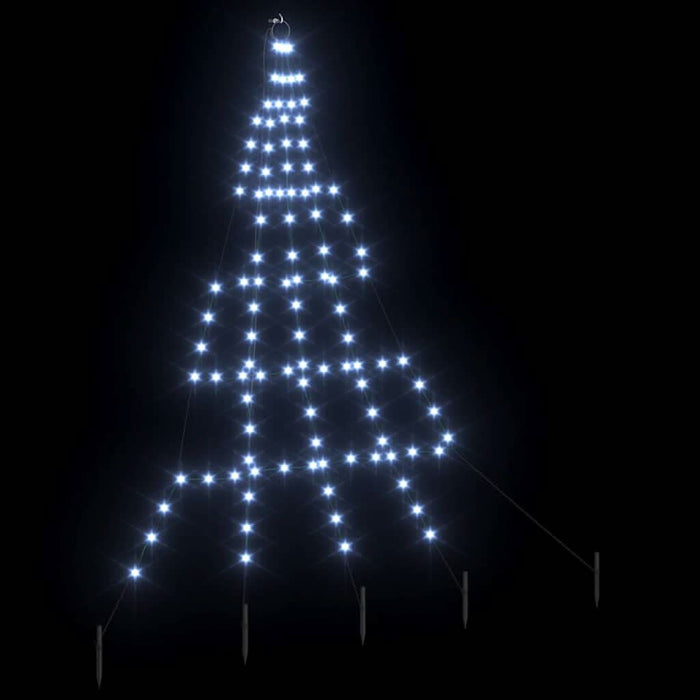Brad de Crăciun LED cu 112 LED Alb rece 511 cm Metal - WALTI WALTI
