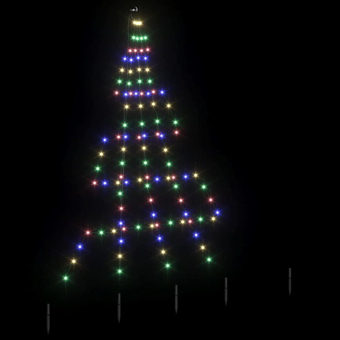Brad de Crăciun LED cu 112 LED Multicolour 511 cm Metal - WALTI WALTI