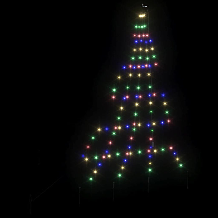 Brad de Crăciun LED cu 112 LED Multicolour 511 cm Metal - WALTI WALTI