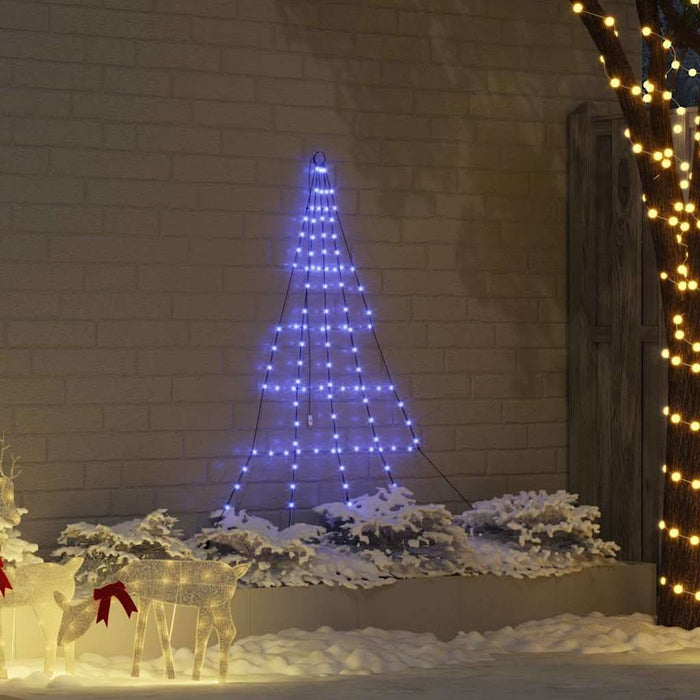 Brad de Crăciun LED cu 112 LED albastru 511 cm Metal - WALTI WALTI