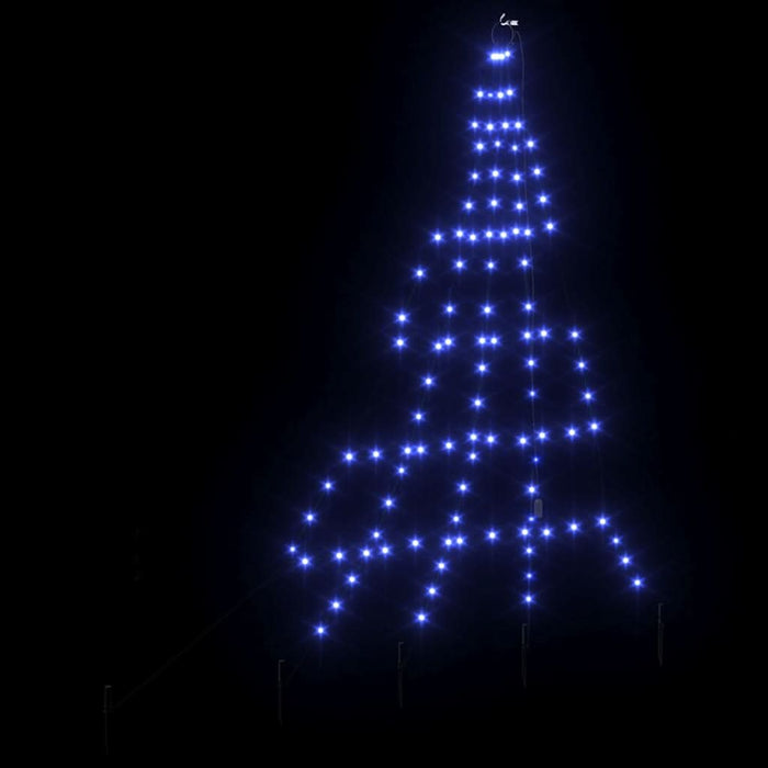 Brad de Crăciun LED cu 112 LED albastru 511 cm Metal - WALTI WALTI