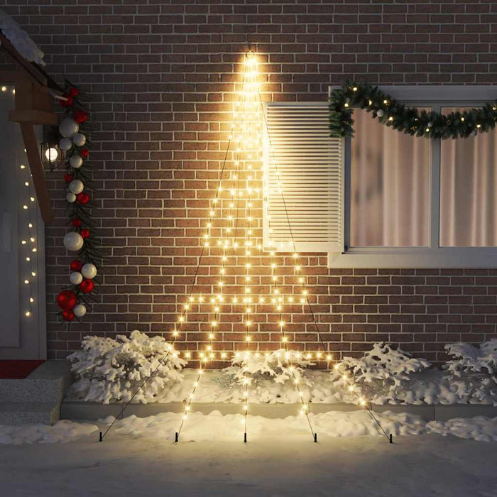 Brad de Crăciun LED cu 168 LED Alb cald 511 cm Metal - WALTI WALTI