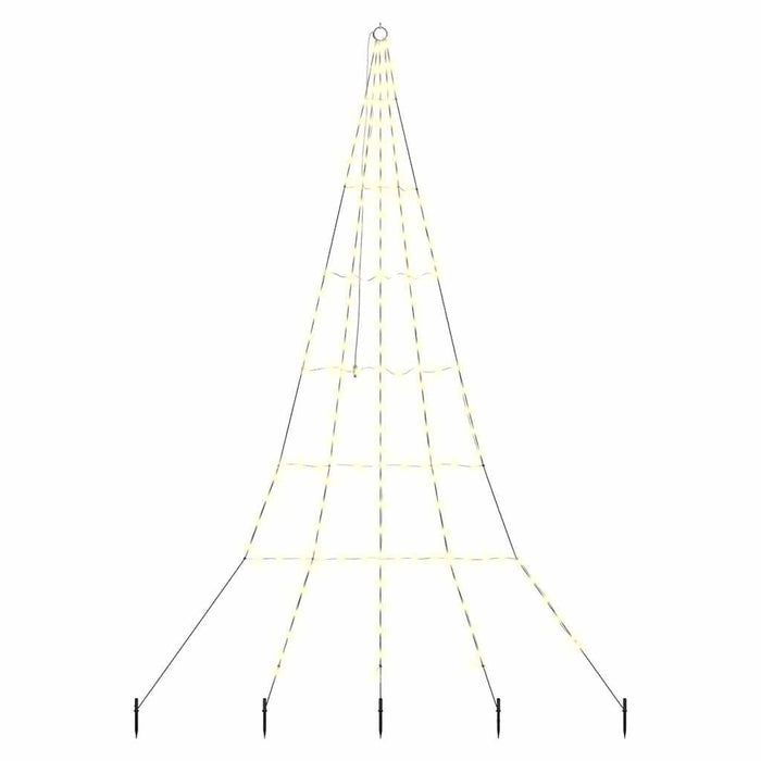 Brad de Crăciun LED cu 168 LED Alb cald 511 cm Metal - WALTI WALTI