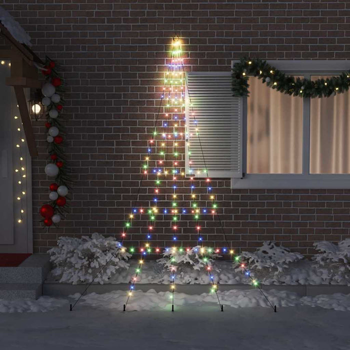 Brad de Crăciun LED cu 168 LED Multicolour 511 cm Metal - WALTI WALTI