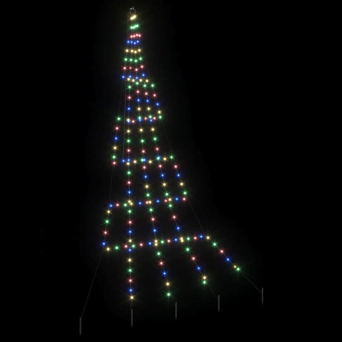 Brad de Crăciun LED cu 168 LED Multicolour 511 cm Metal - WALTI WALTI