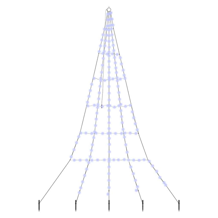 Brad de Crăciun LED cu 168 LED albastru 511 cm Metal - WALTI WALTI