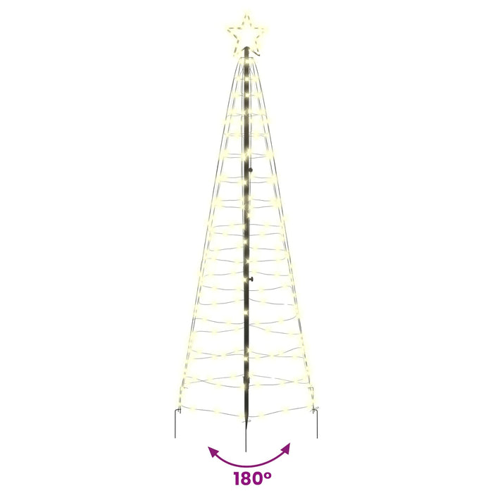 Brad de Crăciun LED 250 cm 390 LED-uri Alb cald Oțel Alb cald - WALTI WALTI