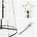 Brad de Crăciun LED cu 390 LED cu suport Alb cald 250 cm Fier - WALTI WALTI