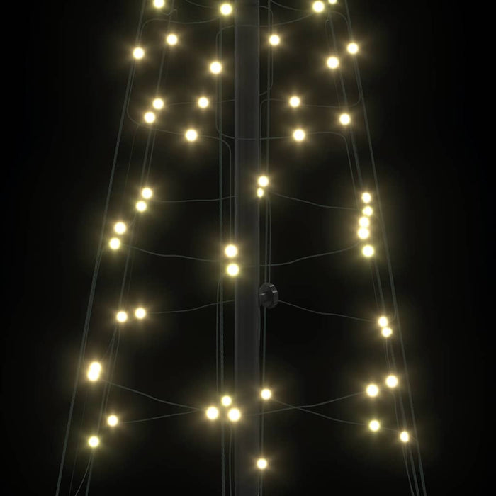 Brad de Crăciun LED cu 390 LED cu suport Alb cald 250 cm Fier - WALTI WALTI