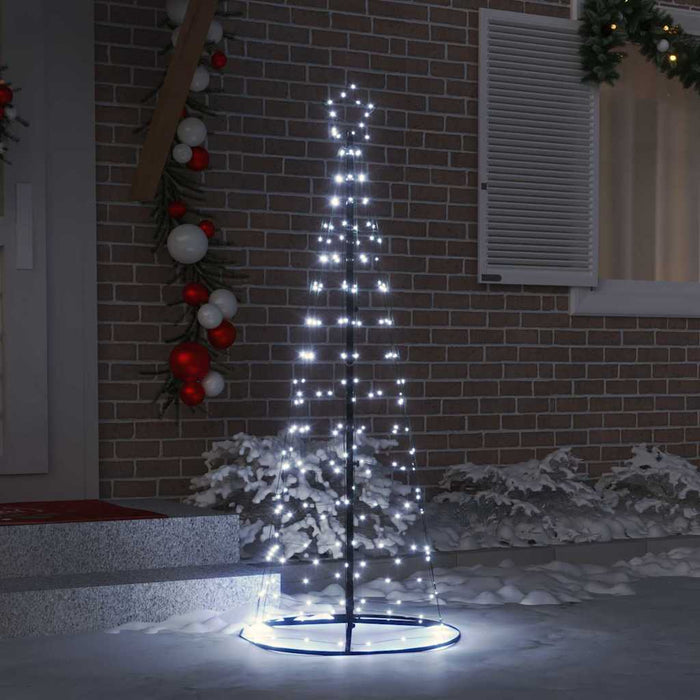 Brad de Crăciun LED EKENAS 250 cm 390 LED-uri Alb rece Oțel WALTI