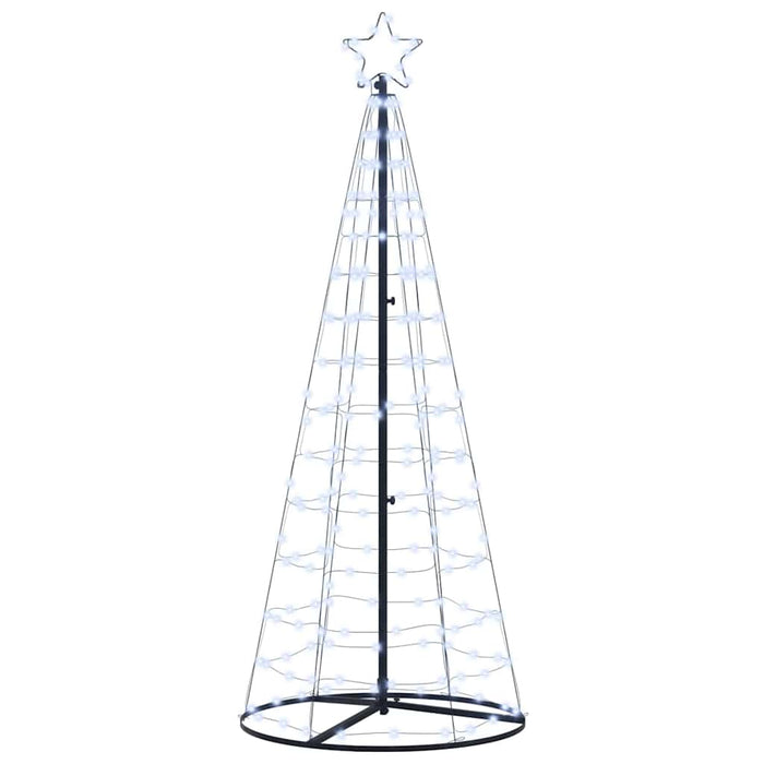 Brad de Crăciun LED EKENAS 250 cm 390 LED-uri Alb rece Oțel WALTI