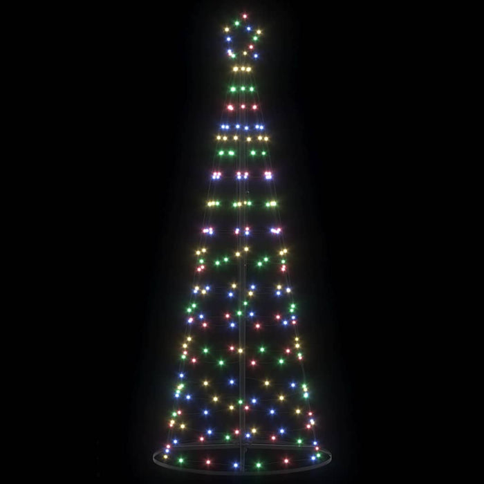 Brad de Crăciun LED EKENAS 250 cm 390 LED-uri Multicolor Oțel WALTI