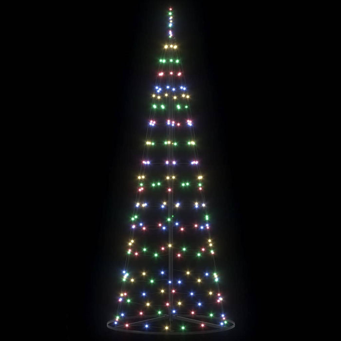 Brad de Crăciun LED EKENAS 250 cm 390 LED-uri Multicolor Oțel WALTI