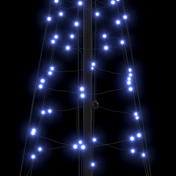Brad de Crăciun LED EKENAS 250 cm 390 LED-uri Albastru Oțel WALTI