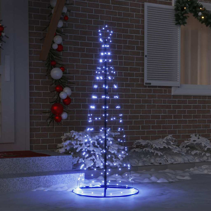 Brad de Crăciun LED EKENAS 250 cm 390 LED-uri Albastru Oțel WALTI