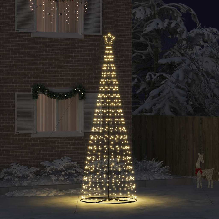 Brad de Crăciun LED EKENAS 400 cm 800 LED-uri Alb cald Oțel - WALTI WALTI