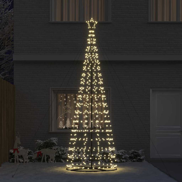 Brad de Crăciun LED EKENAS 400 cm 800 LED-uri Alb cald Oțel - WALTI WALTI