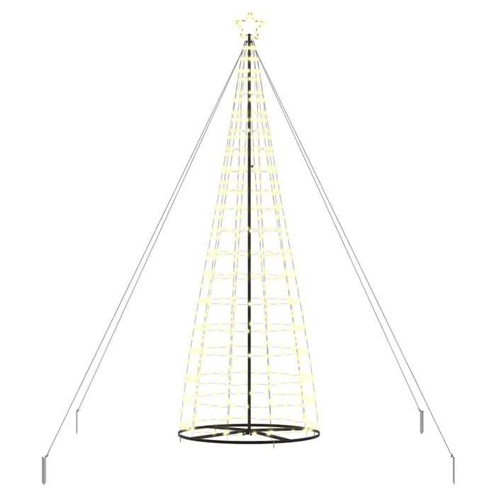 Brad de Crăciun LED EKENAS 400 cm 800 LED-uri Alb cald Oțel - WALTI WALTI