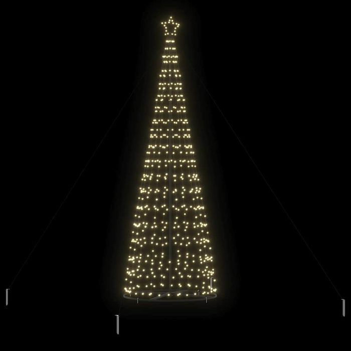 Brad de Crăciun LED EKENAS 400 cm 800 LED-uri Alb cald Oțel - WALTI WALTI