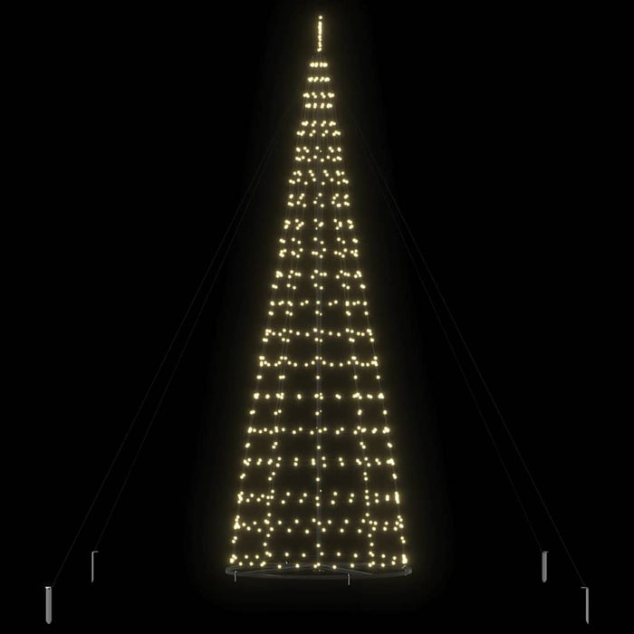 Brad de Crăciun LED EKENAS 400 cm 800 LED-uri Alb cald Oțel - WALTI WALTI