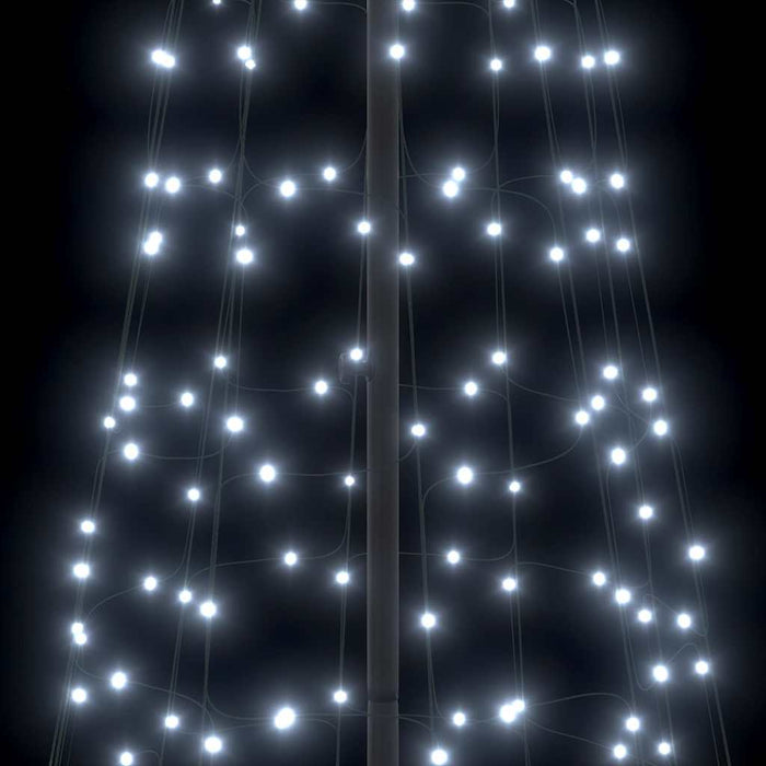 Brad de Crăciun LED EKENAS 400 cm 800 LED-uri Alb rece Oțel WALTI