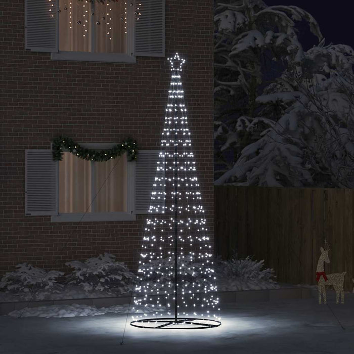 Brad de Crăciun LED EKENAS 400 cm 800 LED-uri Alb rece Oțel WALTI