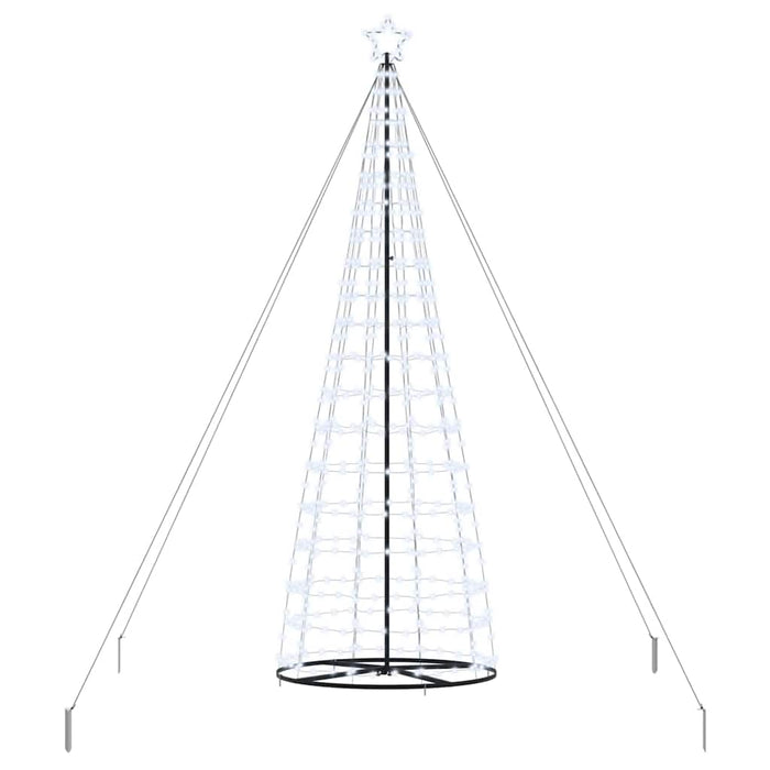 Brad de Crăciun LED EKENAS 400 cm 800 LED-uri Alb rece Oțel WALTI