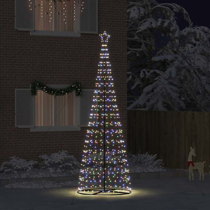 Brad de Crăciun LED EKENAS 400 cm 800 LED-uri Multicolor Oțel - WALTI WALTI