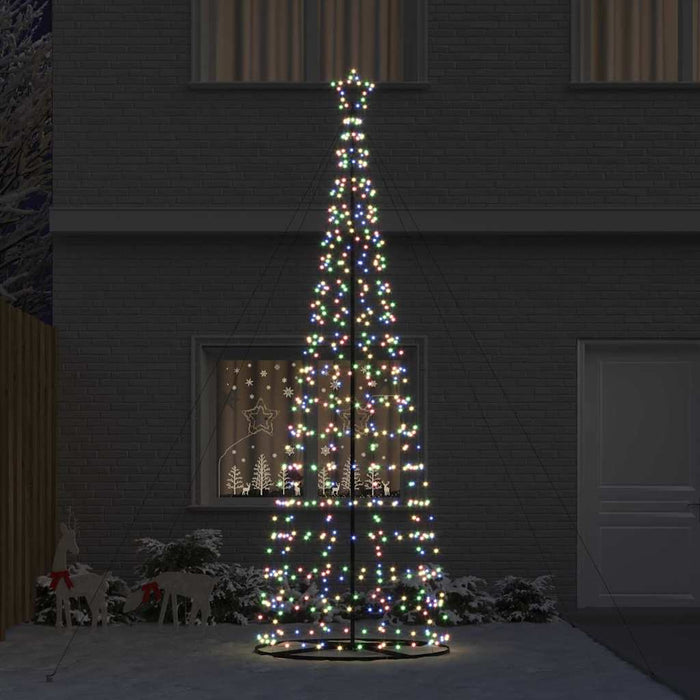 Brad de Crăciun LED EKENAS 400 cm 800 LED-uri Multicolor Oțel - WALTI WALTI