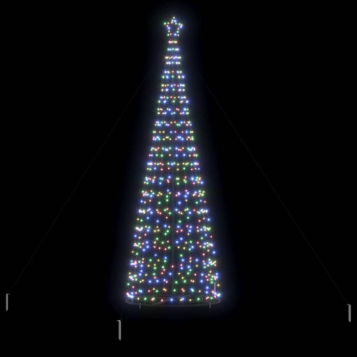 Brad de Crăciun LED EKENAS 400 cm 800 LED-uri Multicolor Oțel - WALTI WALTI
