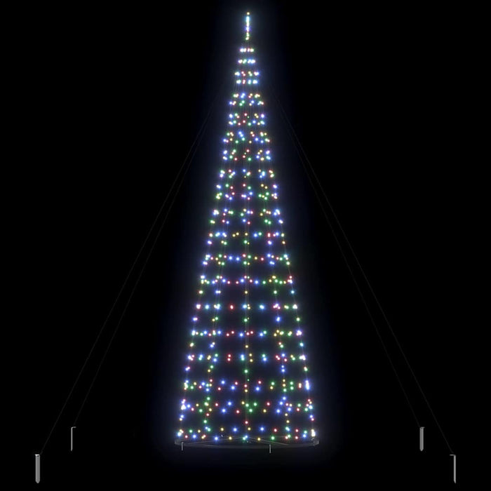 Brad de Crăciun LED EKENAS 400 cm 800 LED-uri Multicolor Oțel - WALTI WALTI