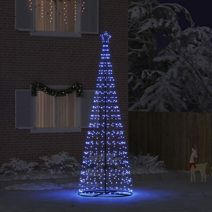 Brad de Crăciun LED EKENAS 400 cm 800 LED-uri Albastru Oțel WALTI