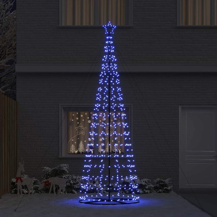 Brad de Crăciun LED EKENAS 400 cm 800 LED-uri Albastru Oțel WALTI