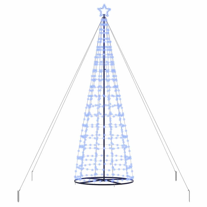 Brad de Crăciun LED EKENAS 400 cm 800 LED-uri Albastru Oțel WALTI