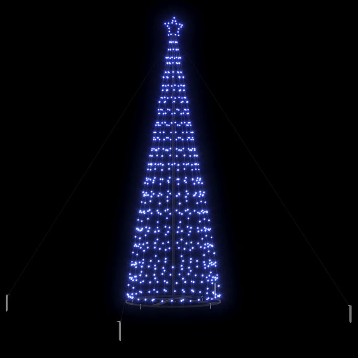 Brad de Crăciun LED EKENAS 400 cm 800 LED-uri Albastru Oțel WALTI