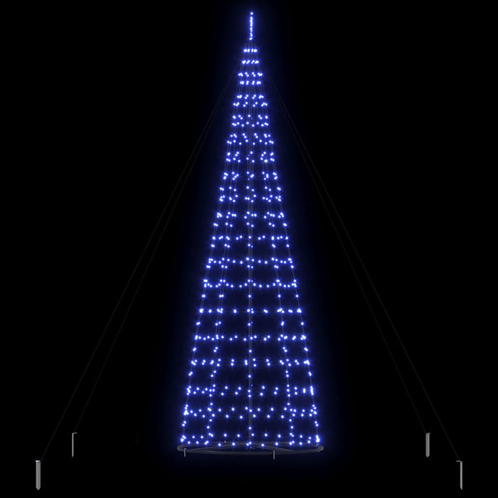 Brad de Crăciun LED EKENAS 400 cm 800 LED-uri Albastru Oțel WALTI