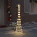 Brad de Crăciun LED Alb cald 138.5 x 138.5 x 399 cm Metal - WALTI WALTI