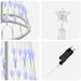 Brad de Crăciun LED albastru 138.5 x 138.5 x 399 cm Metal - WALTI WALTI